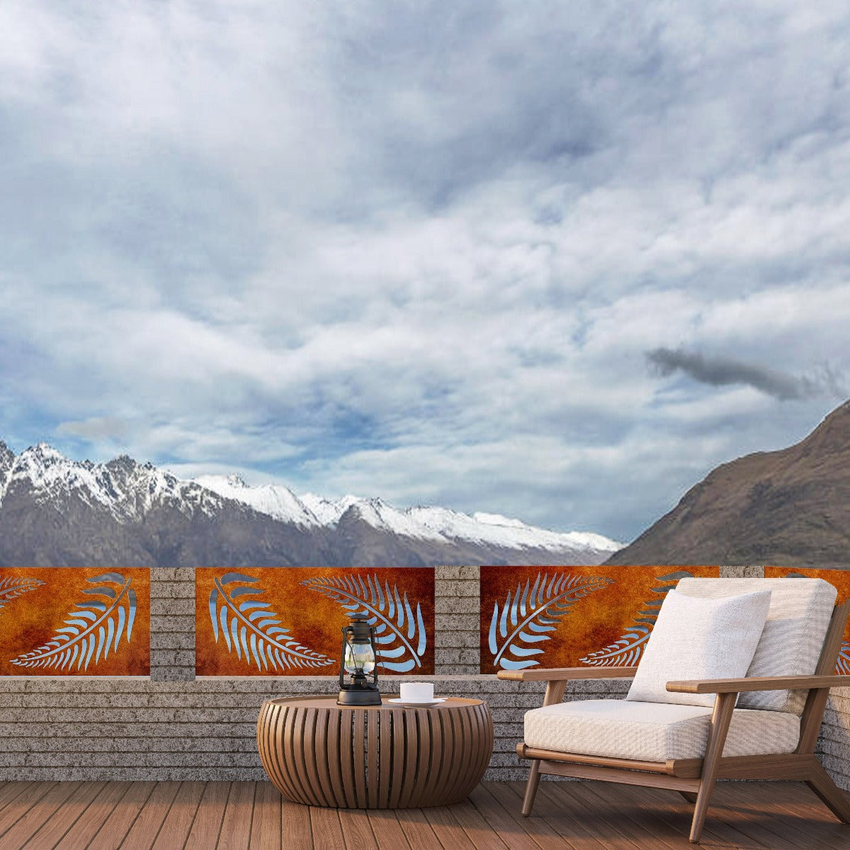 Fern Serenity - Decorative Laser Cut Balustrade Panel ( 1735 x 1100 mm)