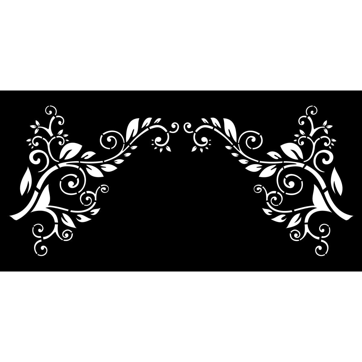 Koru Cascade (Right) - Laser Cut Decorative Balustrade Panel ( 1735 x 1100 mm)