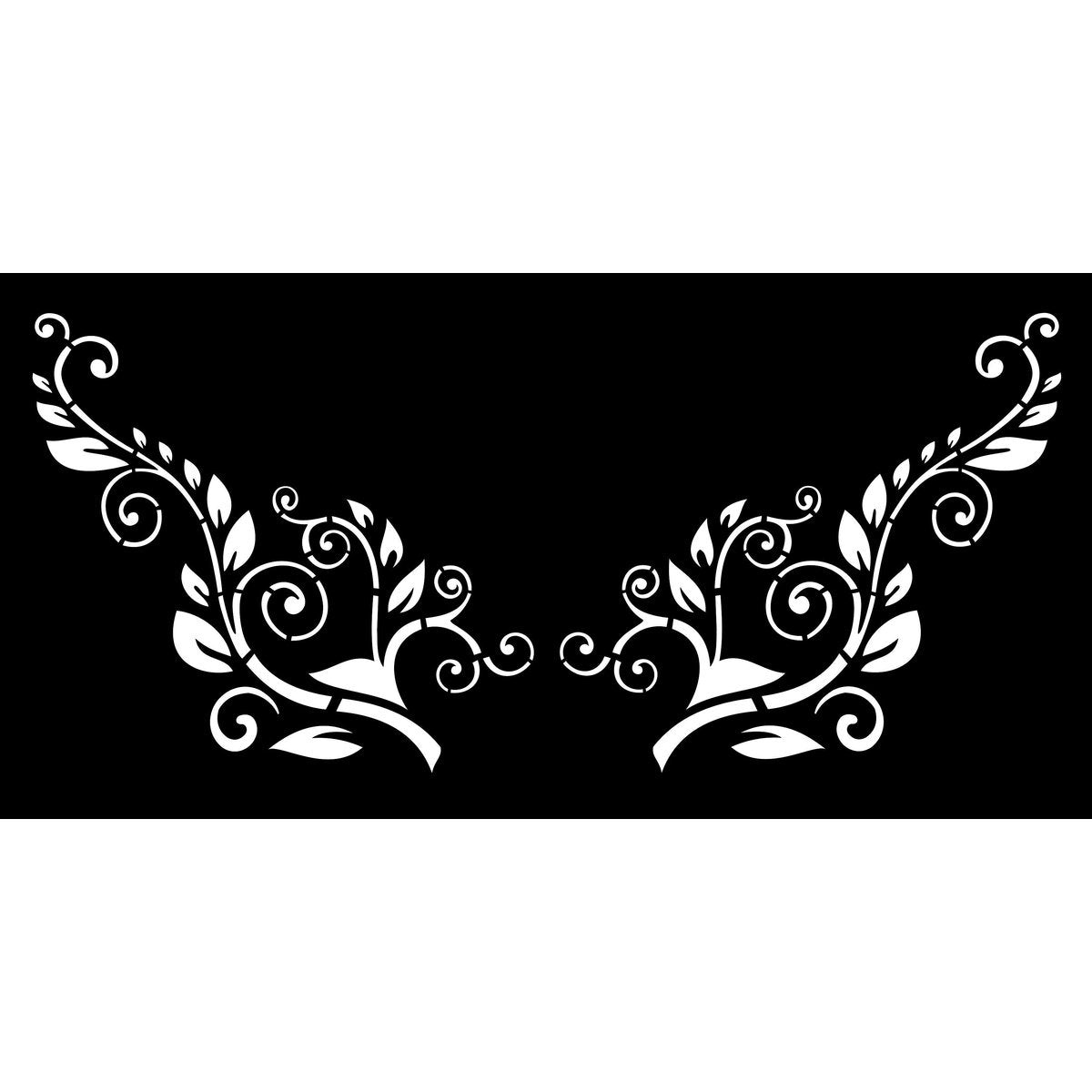 Koru Cascade - Laser Cut Decorative Balustrade Panel ( 1735 x 1100 mm)