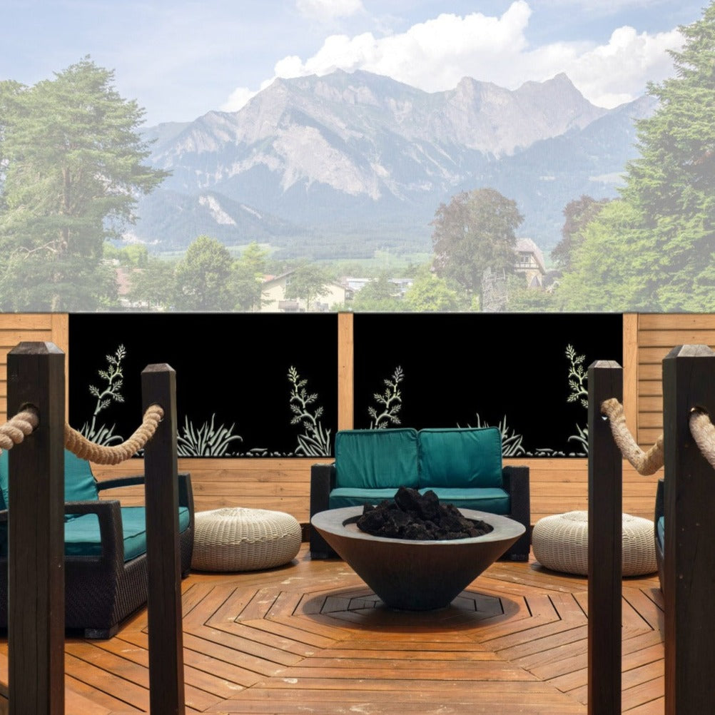 Flax 2 - Kiwi Bush Collection of Balustrades ( 1735 x 1100 mm )