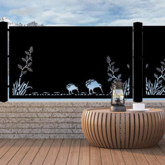 Flex With Kiwi - Kiwi Bush Canvas Collection of Balustrades ( 1800 x 1100 mm )