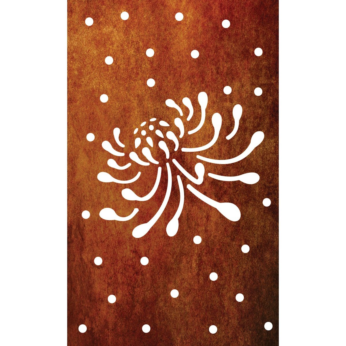 Fence Panels & Privacy Screen - Flower & Polka (Single)