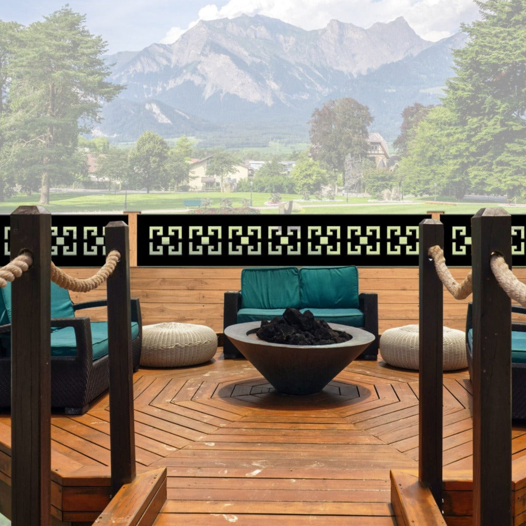 Laser Cut Fence Runner Range -  Geo (DJ02)