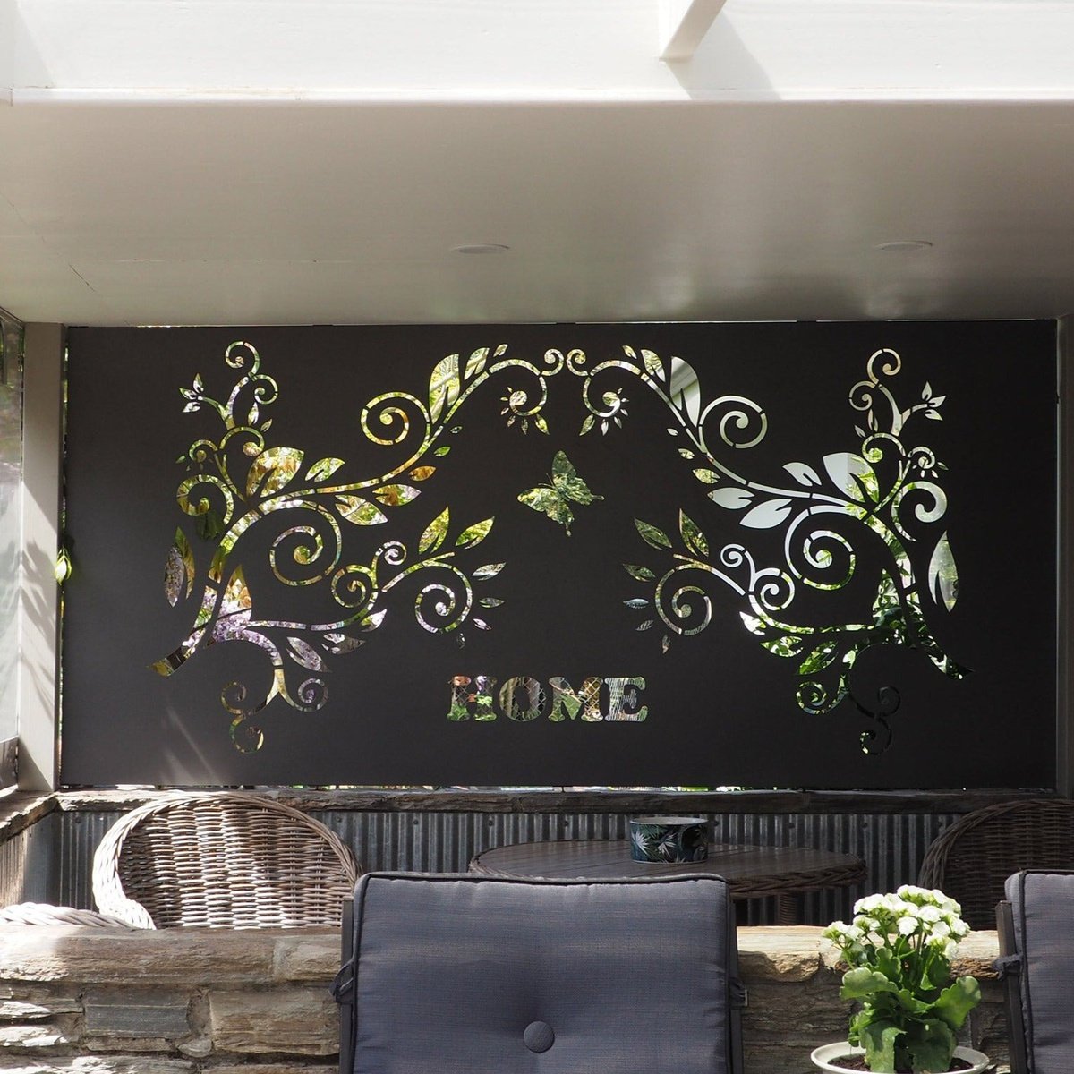 Koru Cascade (Right) - Laser Cut Decorative Balustrade Panel ( 1735 x 1100 mm)