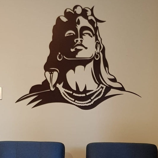 "Adiyogi - The First Yogi" - Metal Wall Art