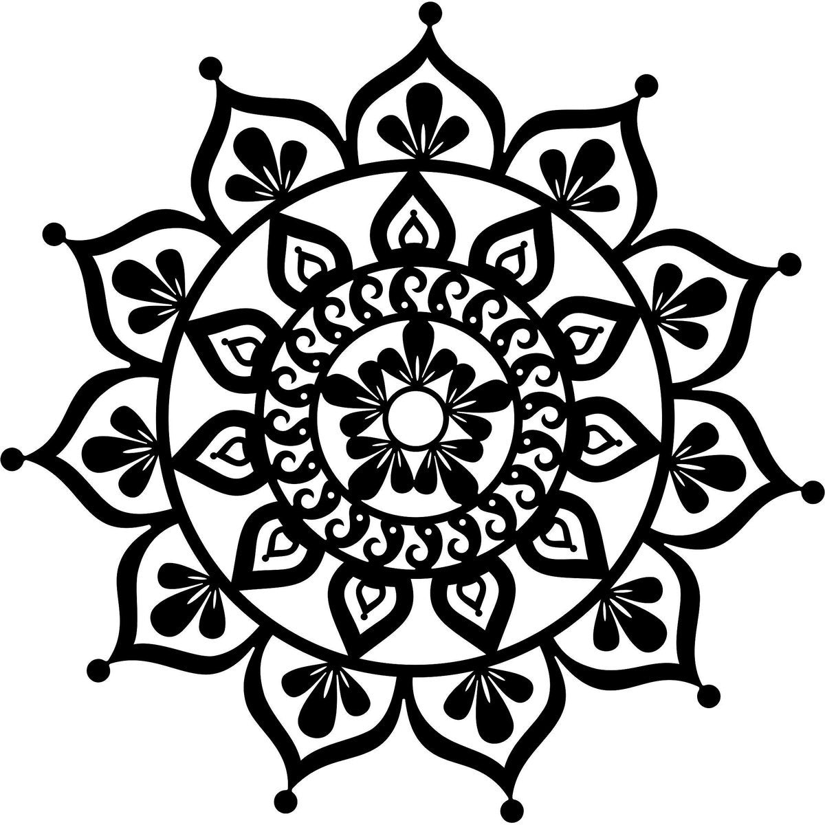 Mandala 5 - Laser Cut Wall Feature & Garden Art