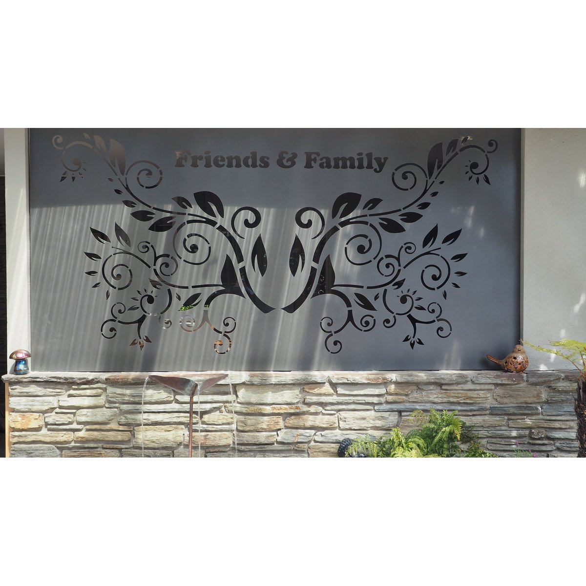 Koru Cascade - Laser Cut Decorative Balustrade Panel ( 1735 x 1100 mm)