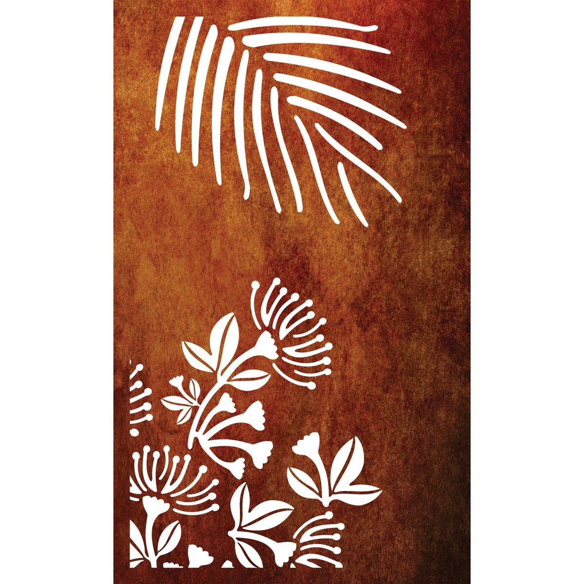 Laser Cut Garden Metal Art - Pohutukawa Panel Set"