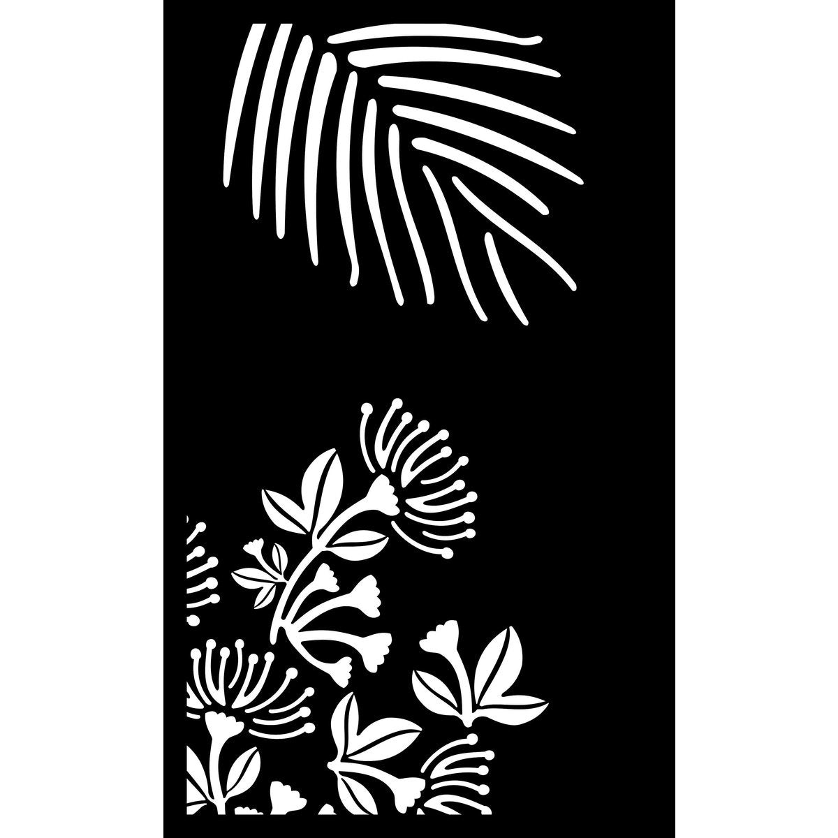 Laser Cut Garden Metal Art - Pohutukawa Panel Set"
