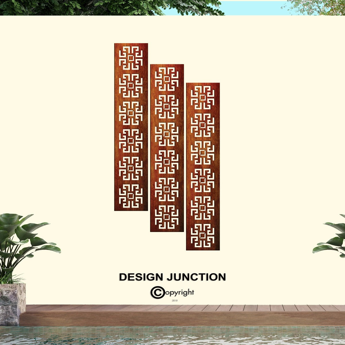 Laser Cut Fence Runner - Geo (DJ05)