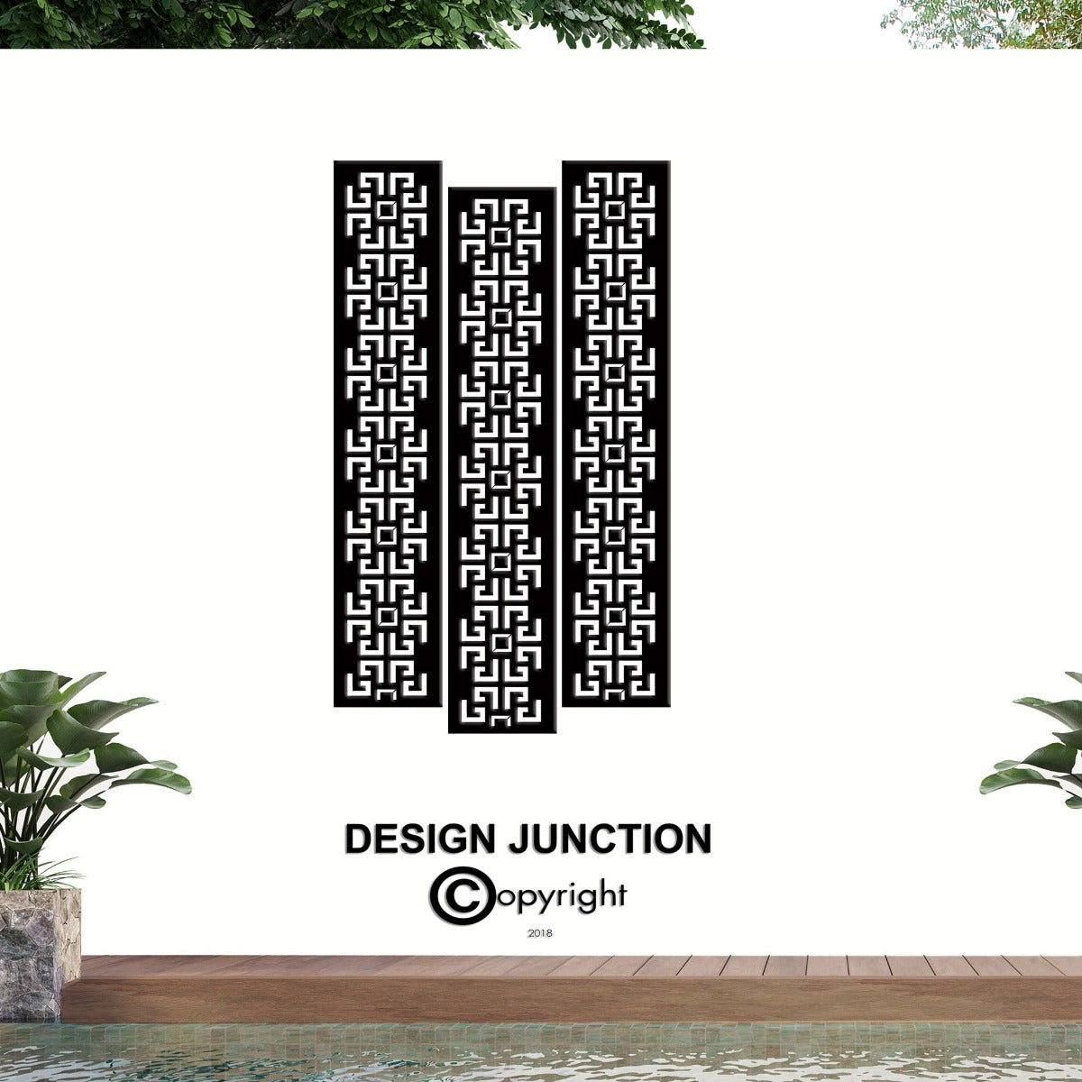 Laser Cut Fence Runner - Geo (DJ05)