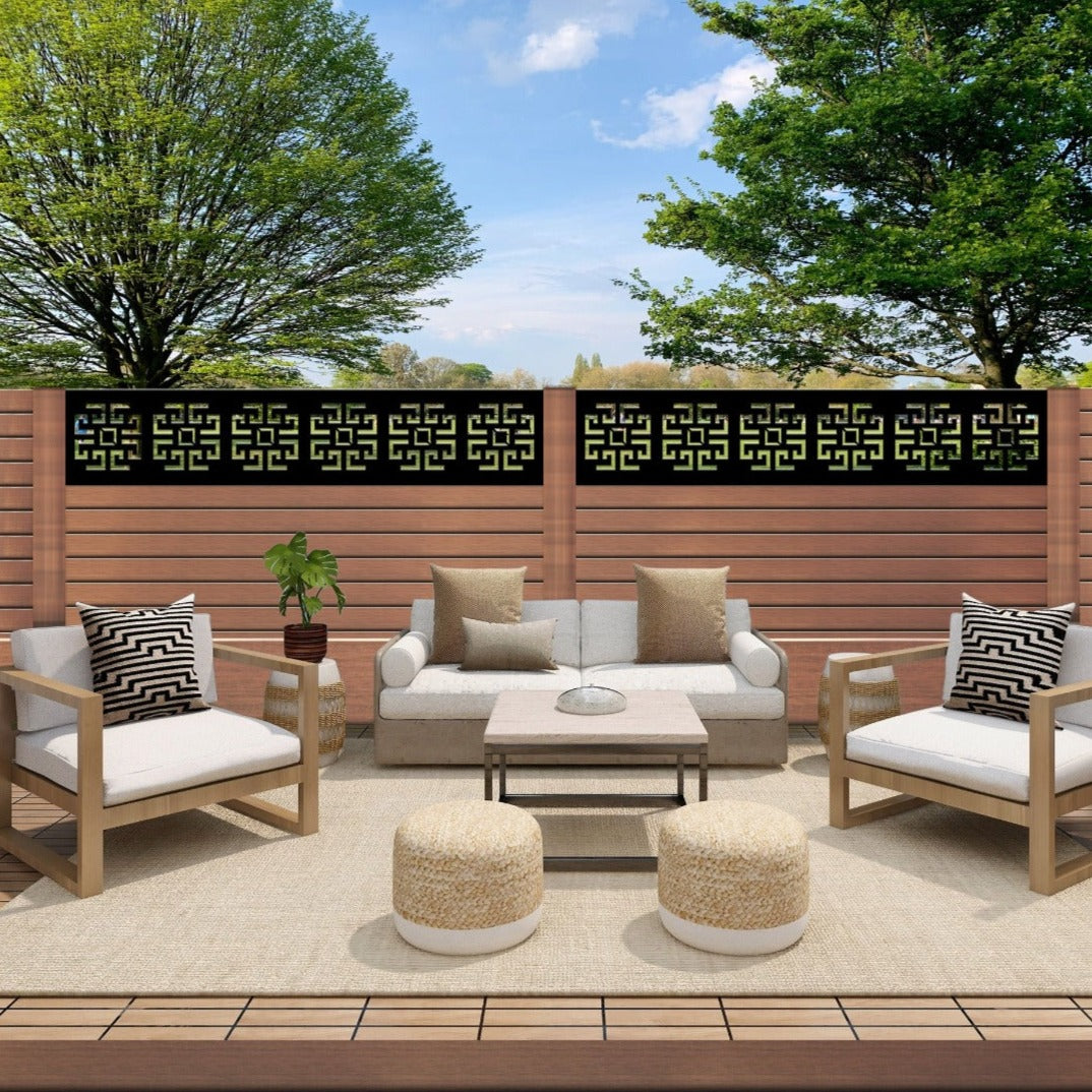 Laser Cut Fence Runner - Geo (DJ05)