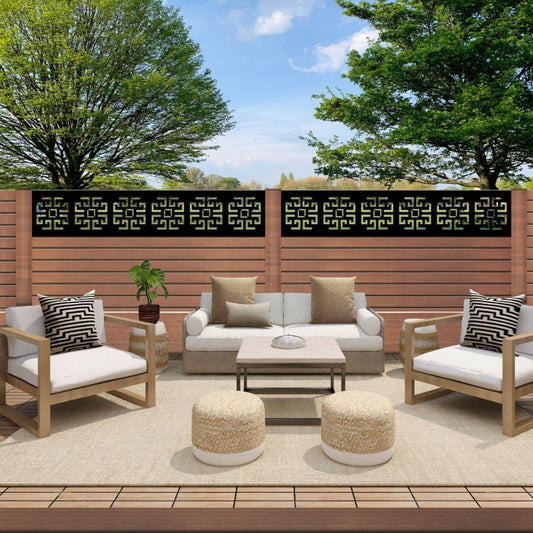 Laser Cut Fence Runner - Geo (DJ05)