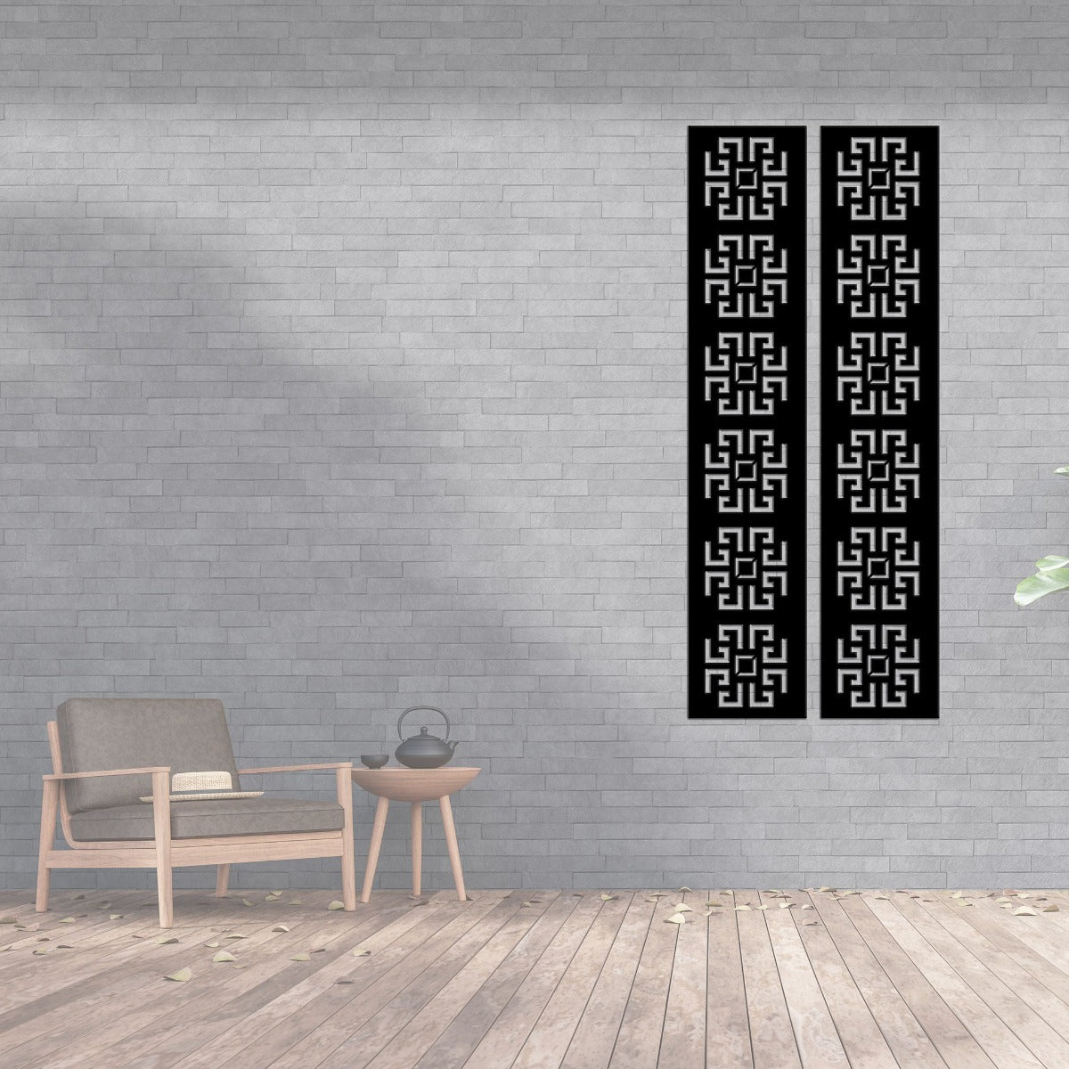 Laser Cut Fence Runner - Geo (DJ05)