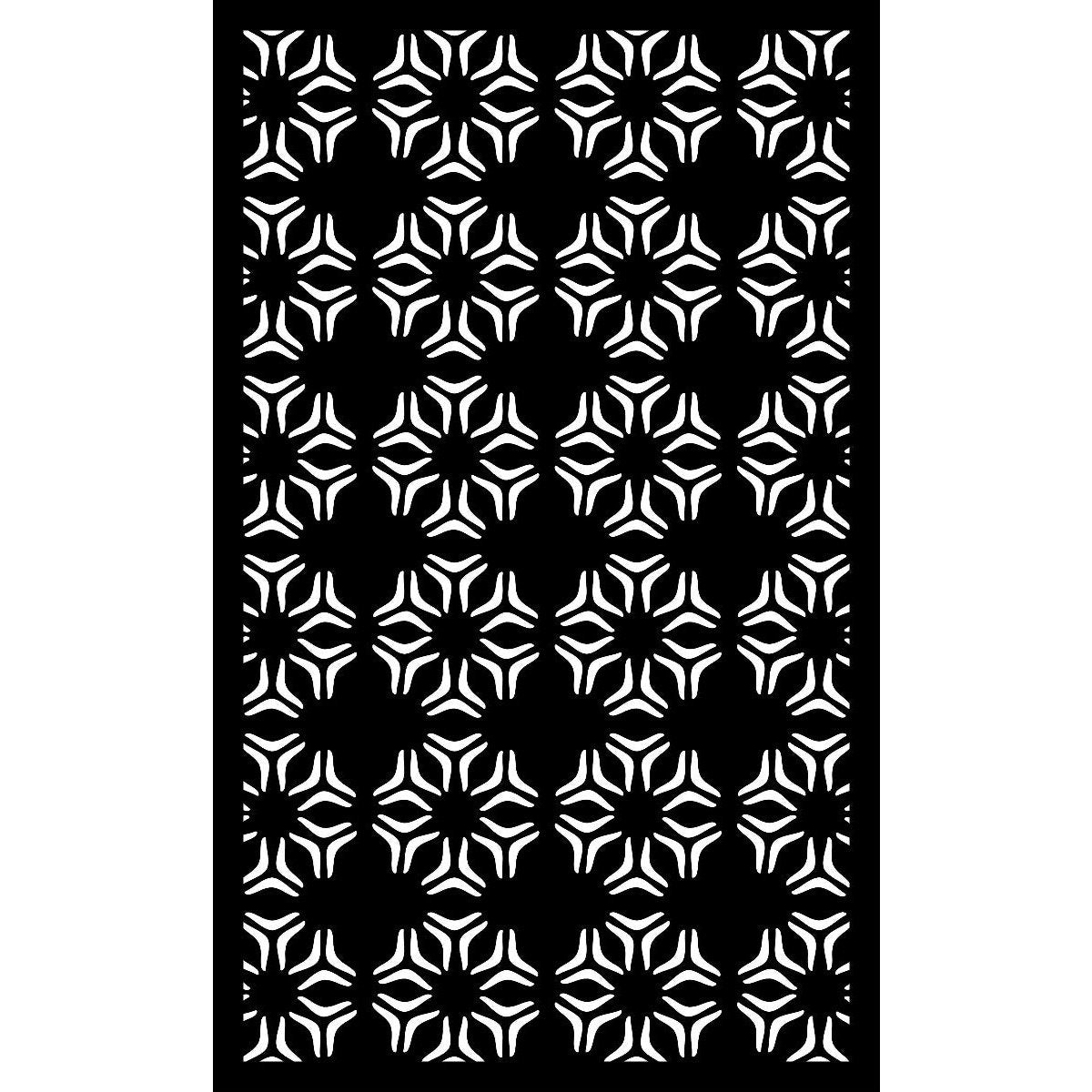 Balustrade & Jali Panel - Star Burst - Corten Steel & Aluminium