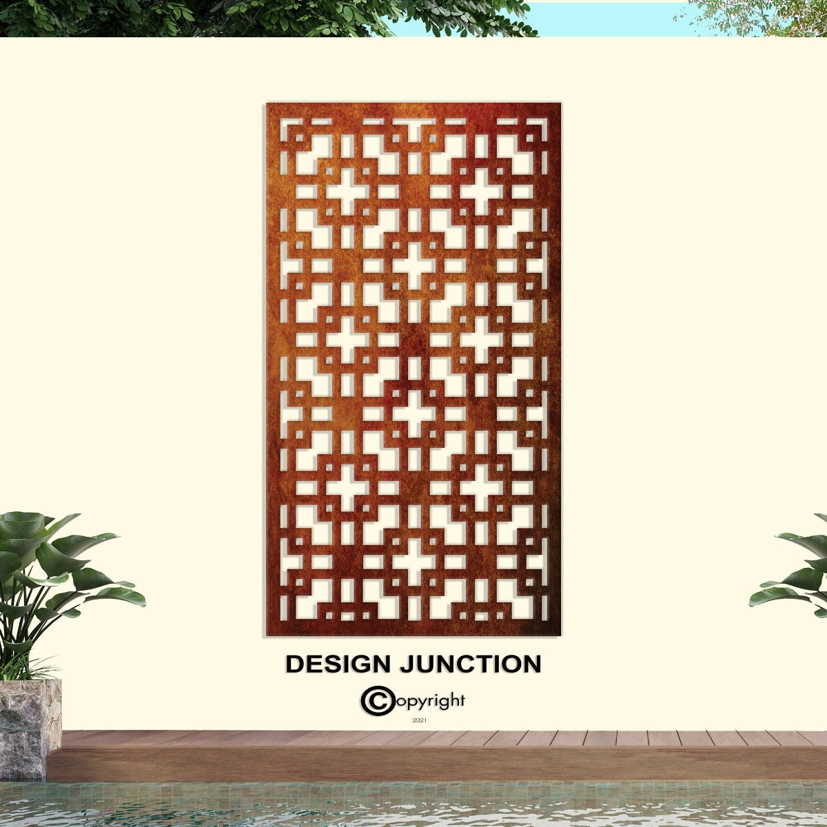 Decorative Screen & Fence Panel - The Squares