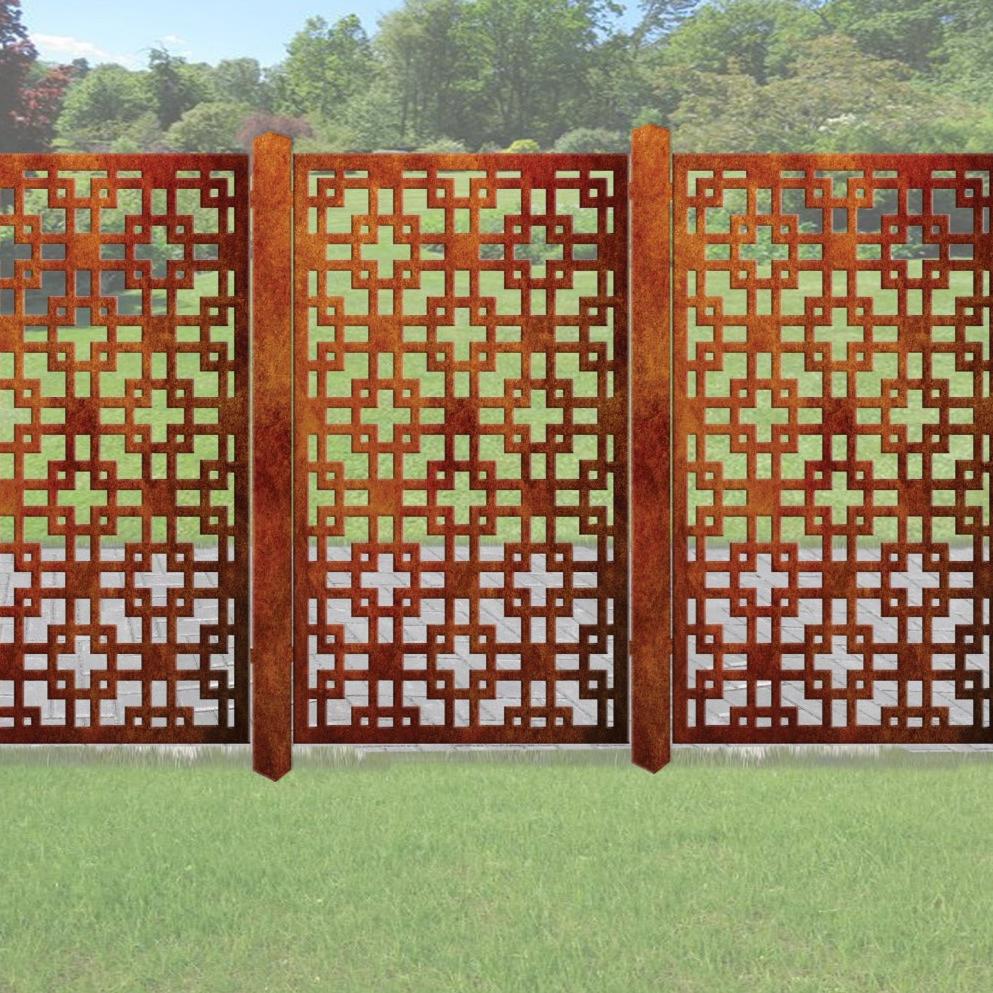Decorative Screen & Fence Panel - The Squares
