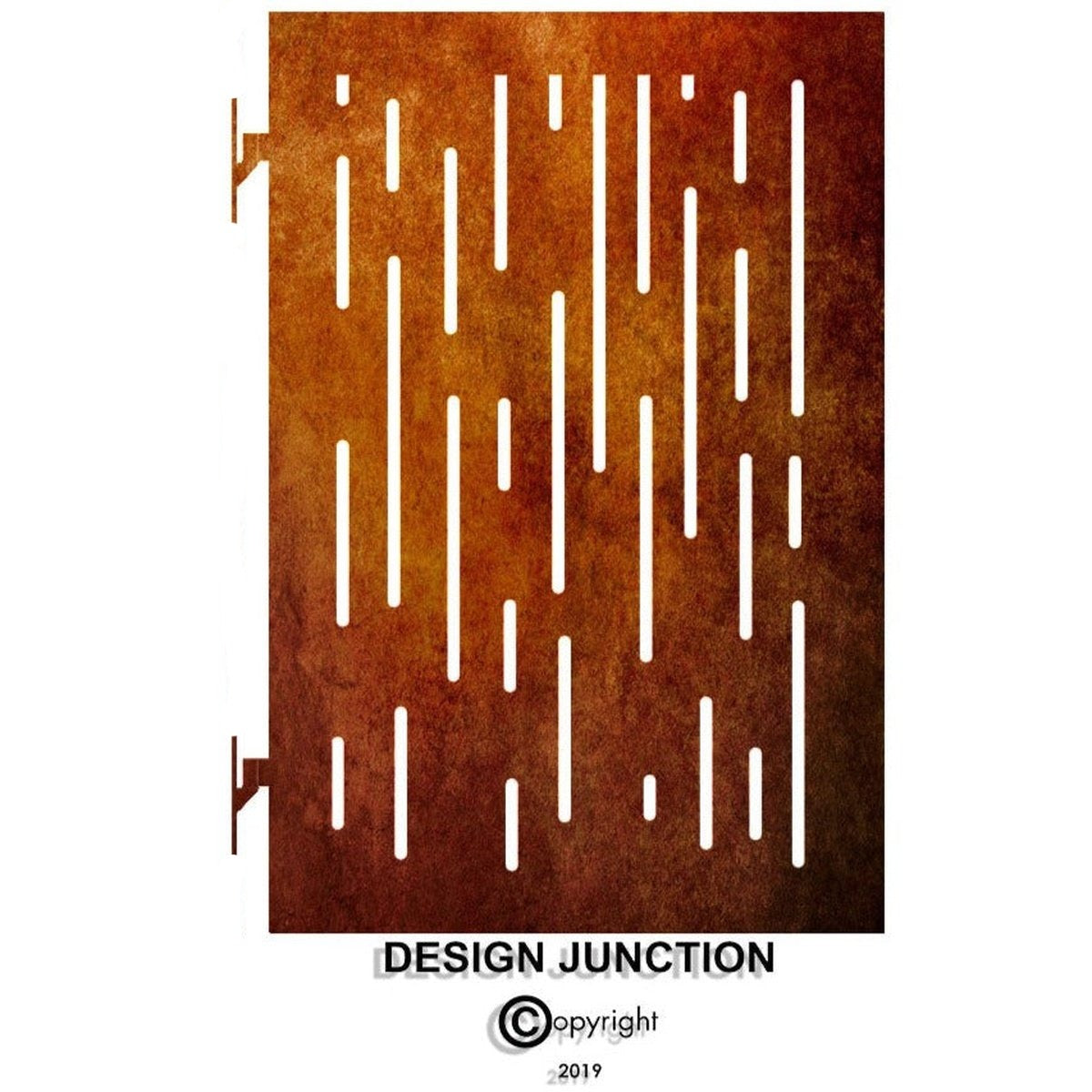 Pedestrian Gates - Vertical Lines I Corten Steel Or Powder Coated Aluminium