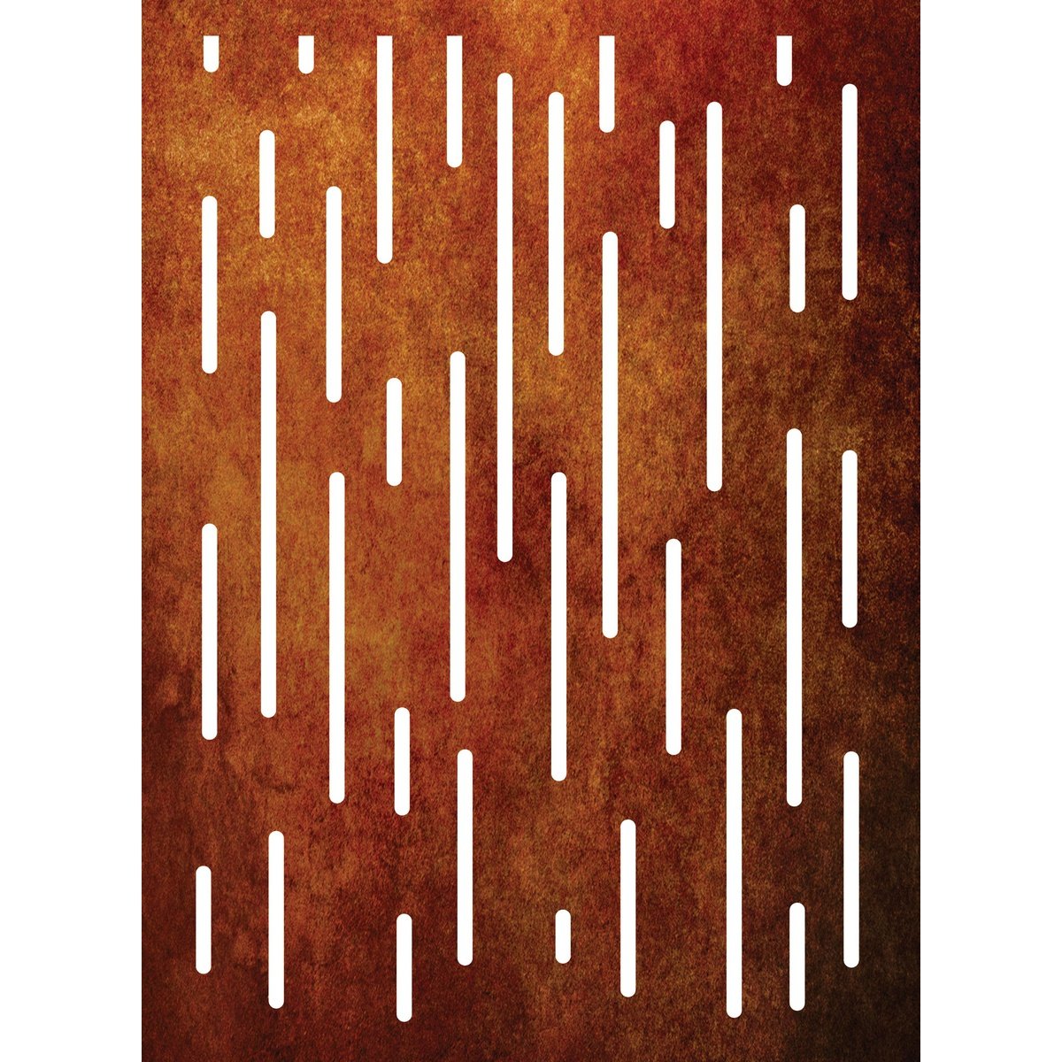 Vertical Lines - Corten Steel & Aluminium Fence Panel