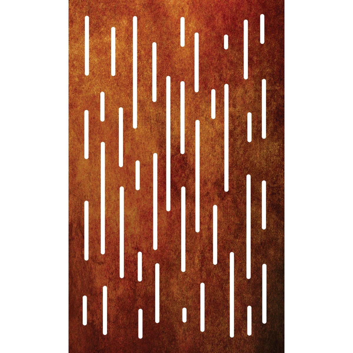 Vertical Lines - Corten Steel & Aluminium Fence Panel