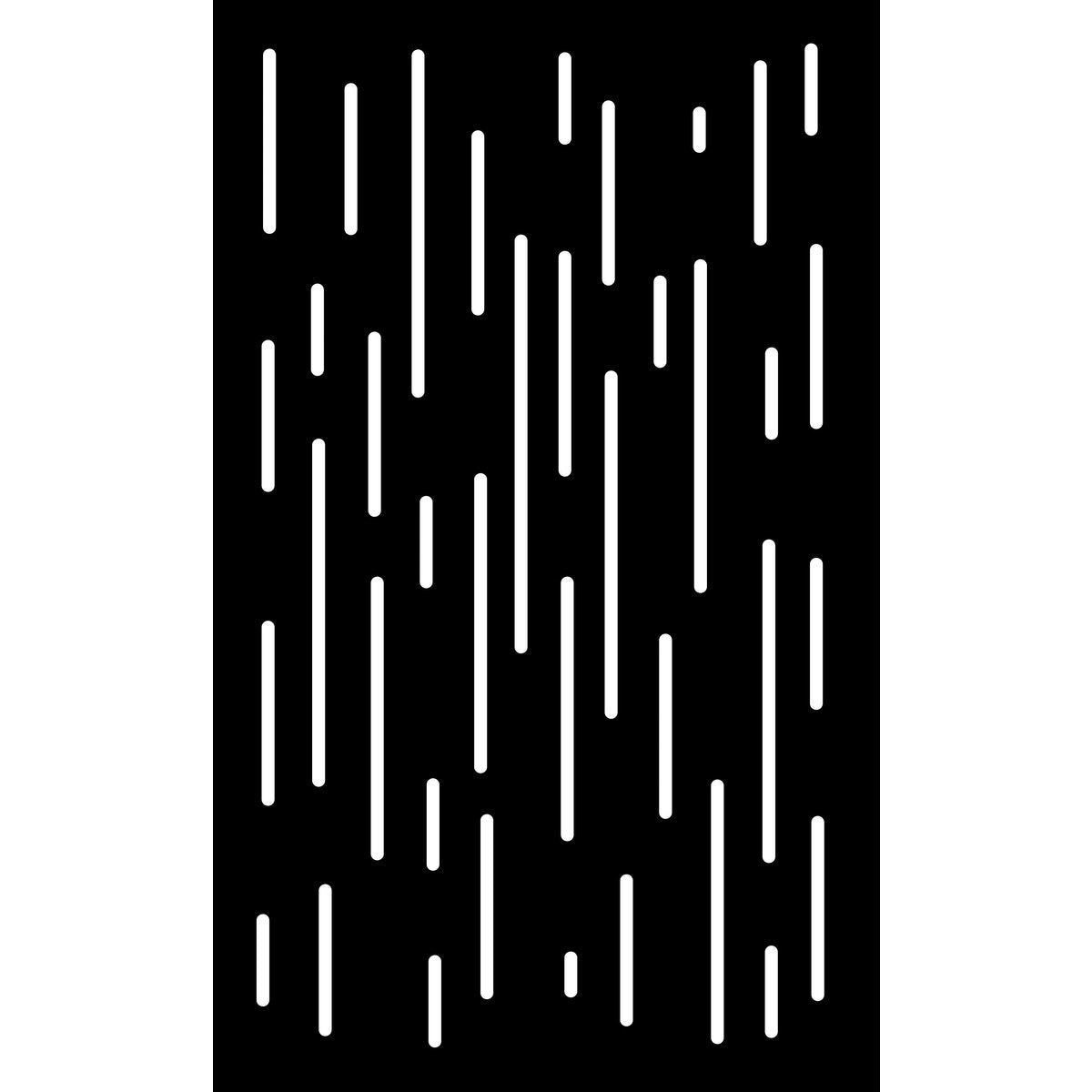 Vertical Lines - Corten Steel & Aluminium Fence Panel