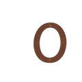 Corten Steel House Numbers "Highway" Small (200 mm)