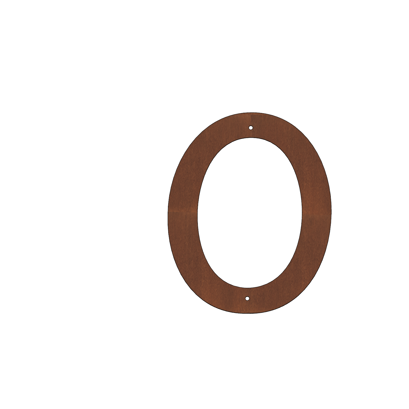 Corten Steel House Numbers "Highway" Small (200 mm)