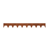 100 mm High. Corten Steel Garden Edging 3.00 mm Thick