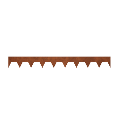 100 mm High. Corten Steel Garden Edging 3.00 mm Thick