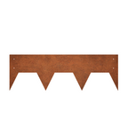 100 mm High. Corten Steel Garden Edging 3.00 mm Thick