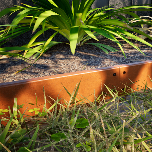 150 mm TerraEdge Rigid Corten Steel Garden Edging