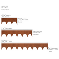 150 mm High. Flexible Corten Steel Garden Edging 3.00 mm