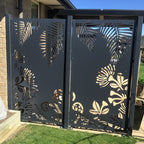 Laser Cut Garden Metal Art - Pohutukawa Panel Set"