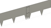 150 mm High. Flexible Corten Steel Garden Edging 3.00 mm