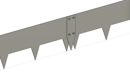 150 mm High. Corten Steel Garden Edging 3.00 mm Thick