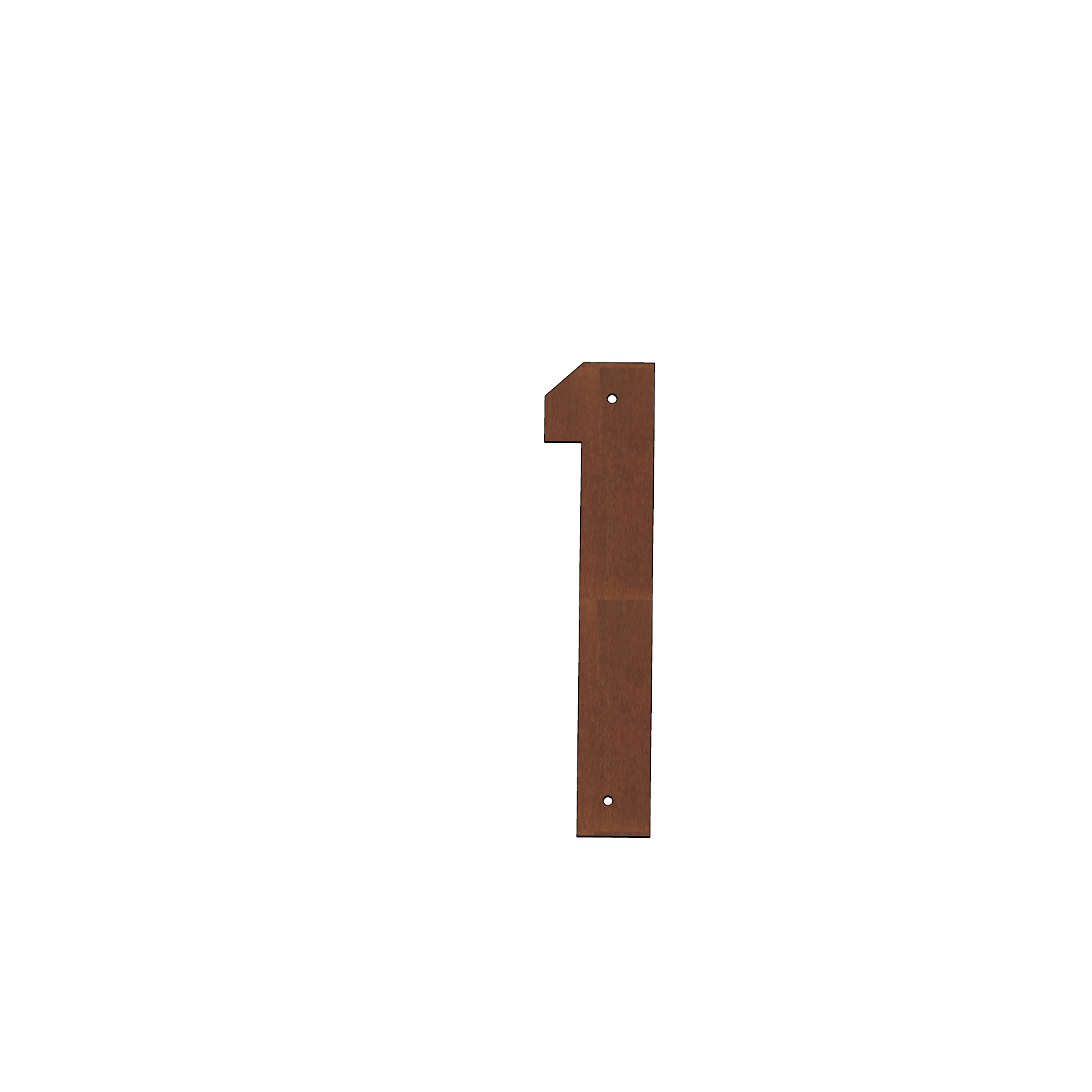 Corten Steel House Numbers "Highway" Large (300 mm)