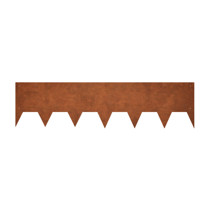 200 mm High. Corten Steel Garden Edging 3.00 mm Thick