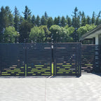 Garden Privacy Gate  - Horizontal Lines