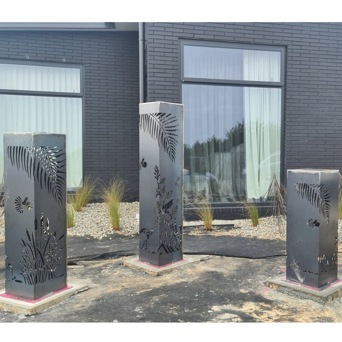 Corten Steel Garden Sculptures - Harmony of the Wild Light Pillar