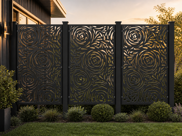 Privacy Screen & Fence Panel  - Drop Flower
