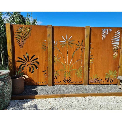 Decorative Garden Screens - The Palm Grove