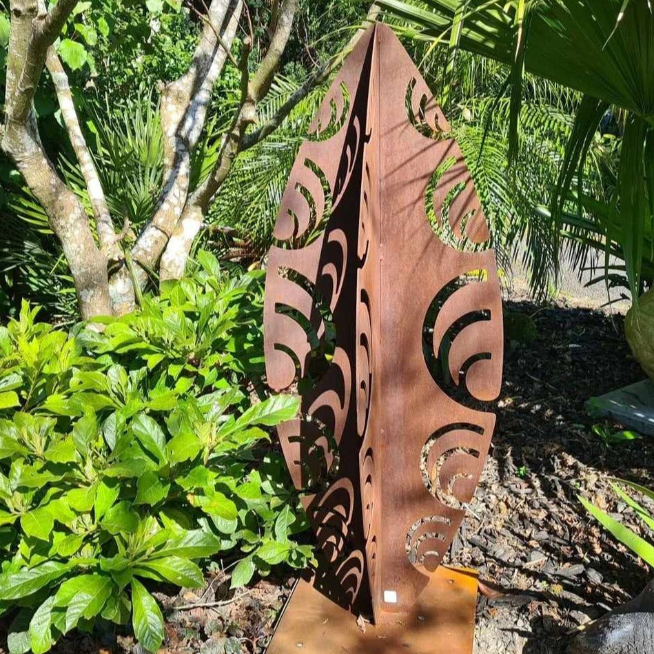 Curves of Unity - Corten Steel Garden Sculpture