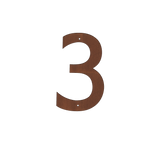 Corten Steel House Numbers "Highway" Large (300 mm)