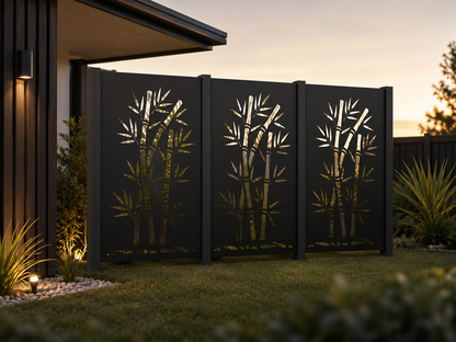 Bamboo Stalks- Laser Cut Fence Panel