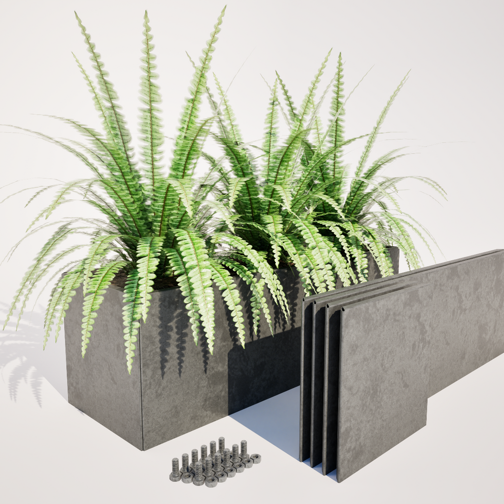 400 mm High Corten Steel Planter Boxes – 600 mm Wide