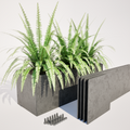 400 mm High Corten Steel Planter Boxes – 600 mm Wide