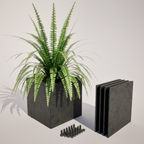 400 mm High Corten Steel Planter Boxes – 600 mm Wide