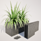 400 mm High Corten Steel Planter Boxes – 600 mm Wide