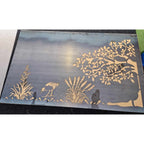 Tree with Toe Toe and Pukeko Metal Art - Set of 2 Balustrades