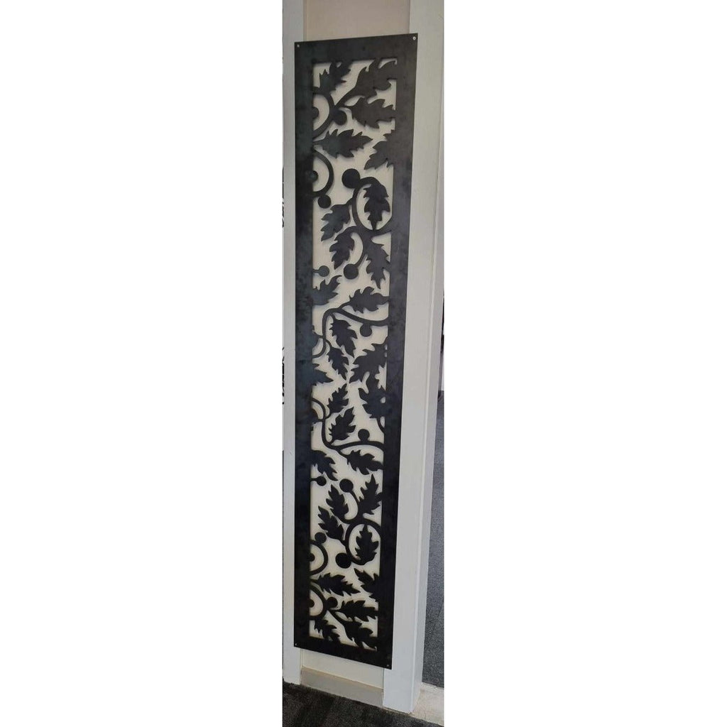 Corten Steel Fence Runner and Detailing Panel - Vines